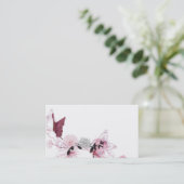 Schmetterlings-Visitenkarte Visitenkarte (Stehend Vorderseite)