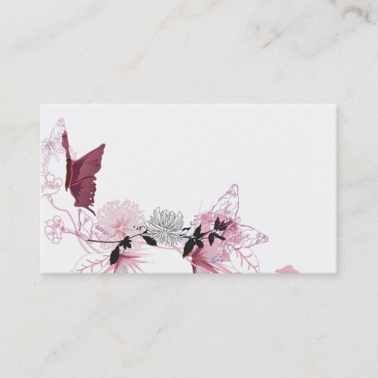 Schmetterlings-Visitenkarte Visitenkarte (Vorderseite)