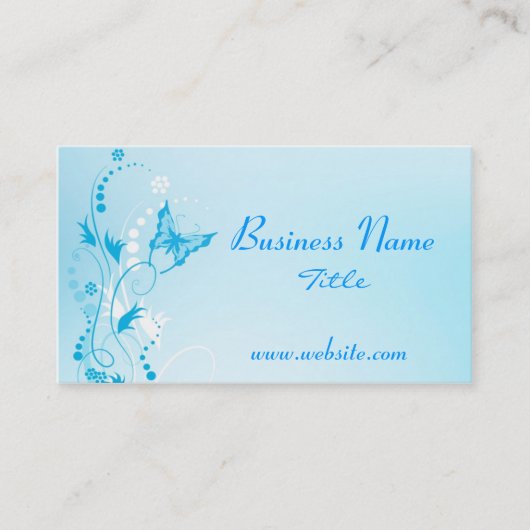 Schmetterlings-Visitenkarte Visitenkarte (Vorderseite)