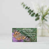 Schmetterlings-Visitenkarten Visitenkarte (Stehend Vorderseite)