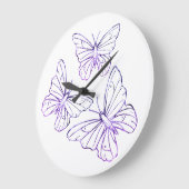 Schmetterlings-Wanduhr Große Wanduhr (Winkel)