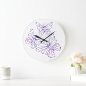 Schmetterlings-Wanduhr Große Wanduhr (Zuhause)