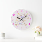 Schmetterlings-Wanduhr Große Wanduhr (Zuhause)