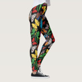 Schmetterlings-Weltdunkelheit Leggings (Rechts)