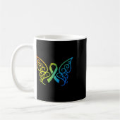 Schmetterlings-Weltkrebstag 1 Kaffeetasse (Links)