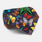 Schmetterlings-Weltmarine Krawatte (Gerollt)