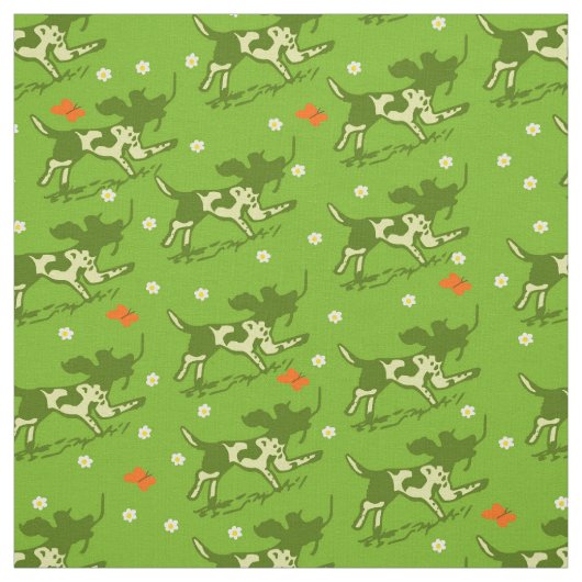 Schmetterlings-Wiese Stoff (Muster)