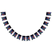 Schmetterlings wimpl in Neonfarben Wimpelkette (Alle)