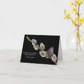 Schmetterlings-Zitat Karte (Gelbe Blume)