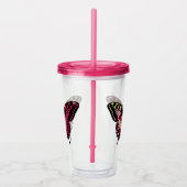 Schmetterlingsacryltrommel Acryltrinkbecher (Rechts)