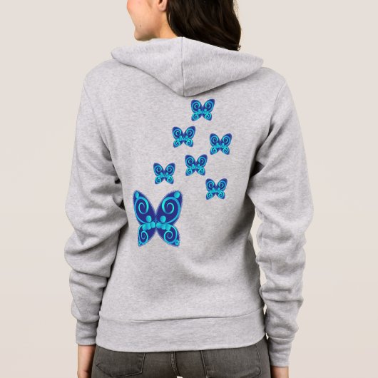 Schmetterlingsart Hoodie (Rückseite)