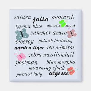 Schmetterlingsart Magnet