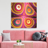 Schmetterlingsaugen, Fraktal abstrakte Kunst Leinwanddruck (Insitu (Wohnzimmer))