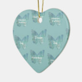 Schmetterlingsausdrücke Keramikornament (Links)