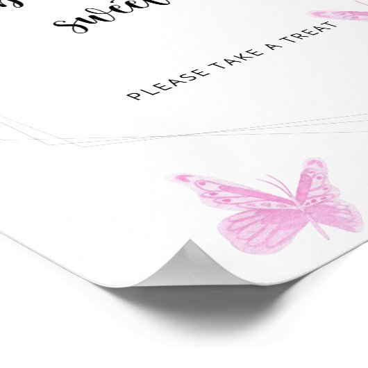 Schmetterlingsbabys sind süß poster (Ecke)