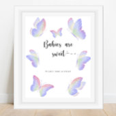 Schmetterlingsbabys sind süß poster