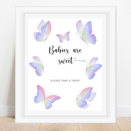 Schmetterlingsbabys sind süß poster