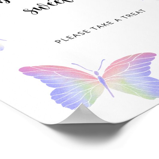 Schmetterlingsbabys sind süß poster (Ecke)