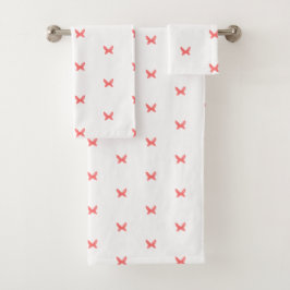 Schmetterlingsbadezimmer-Tuch-Set Badhandtuch Set