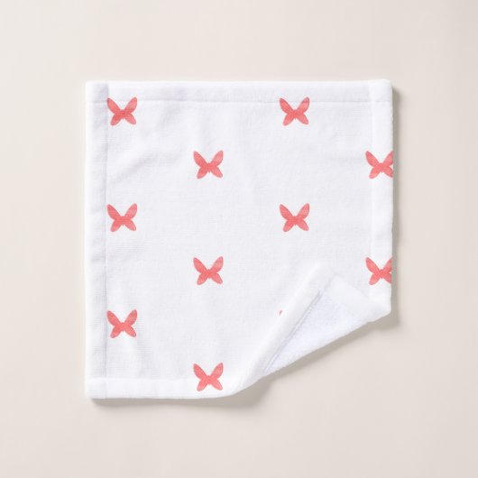 Schmetterlingsbadezimmer-Tuch-Set Badhandtuch Set (Waschlappen)