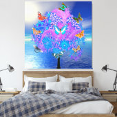 Schmetterlingsbaum auf Leinwand (Insitu (Schlafzimmer))