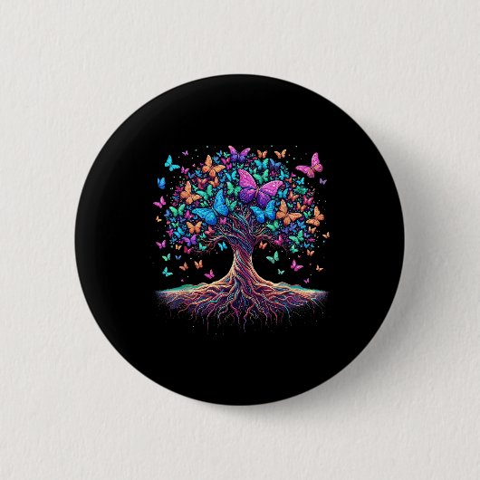 Schmetterlingsbaum Button (Vorderseite)