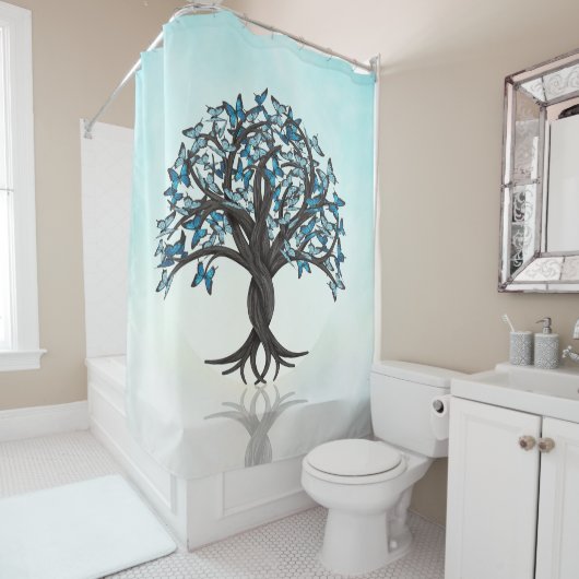 Schmetterlingsbaum - Papilio Ulysses Duschvorhang (Beispiel)