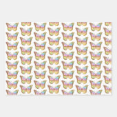 Schmetterlingsbauweise Geschenkpapier Set (Vorderseite 3)