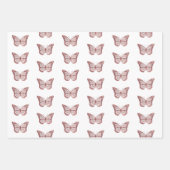 Schmetterlingsbauweise Geschenkpapier Set (Vorderseite)