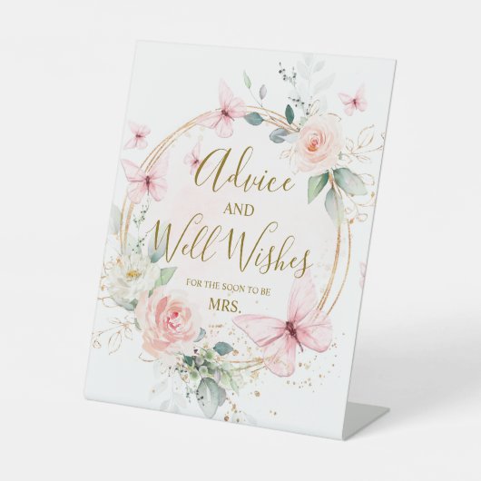 Schmetterlingsberatung und Brunnenunterschrift Sockelschild (Vorderseite)