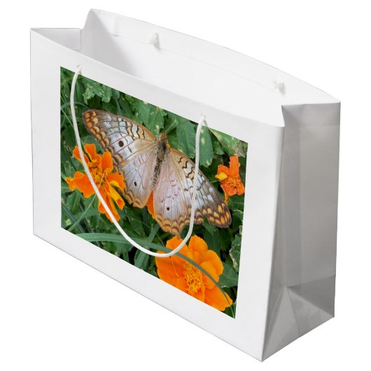 Schmetterlingsbeutel Große Geschenktüte (Rückseite Schrägansicht)