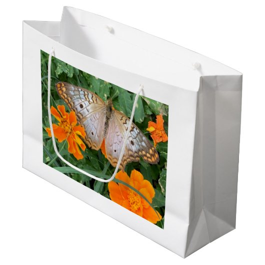 Schmetterlingsbeutel Große Geschenktüte (Vorderseite Schrägansicht)