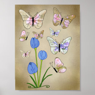Schmetterlingsbild Poster