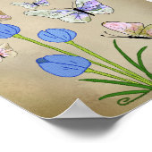 Schmetterlingsbild Poster (Ecke)