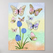 Schmetterlingsbild Poster (Vorne)