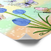 Schmetterlingsbild Poster (Ecke)