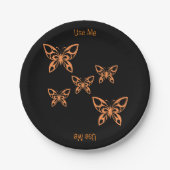 Schmetterlingsbild Verwenden Sie den mir übergeben Pappteller (Vorderseite)