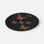 Schmetterlingsbild Verwenden Sie den mir übergeben Pappteller (Schrägansicht)