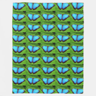 Schmetterlingsblatt Natur Flügel Flügel süß blau Fleecedecke