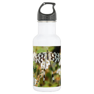 Schmetterlingsblumen Blüten Hochzeit Peace Edelstahlflasche