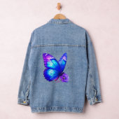 Schmetterlingsblumen-Denimjacke Jeansjacke (Hangar)