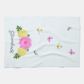 Schmetterlingsblumen Geschirrtuch (Horizontal)