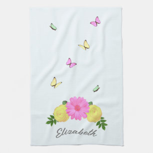 Schmetterlingsblumen Geschirrtuch