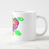 Schmetterlingsblumen Jumbo-Tasse (Rechts)