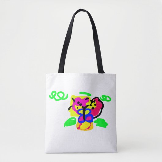 Schmetterlingsblumen tasche (Vorderseite)