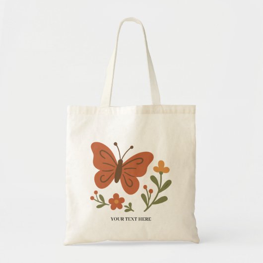 Schmetterlingsblumen Tragetasche (Vorne)