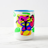 Schmetterlingsblumen Zweifarbige Tasse (Mittel)