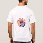 Schmetterlingsblüte T-Shirt (Rückseite)