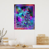 Schmetterlingsblüte Variation 2 Poster (Küche)