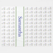 Schmetterlingsblüten 60 x 80 fleecedecke (Vorderseite (Horizontal))